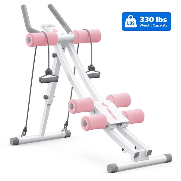 M2 Dual Track Adjustable Ab Trainer Machine with LCD Monitor